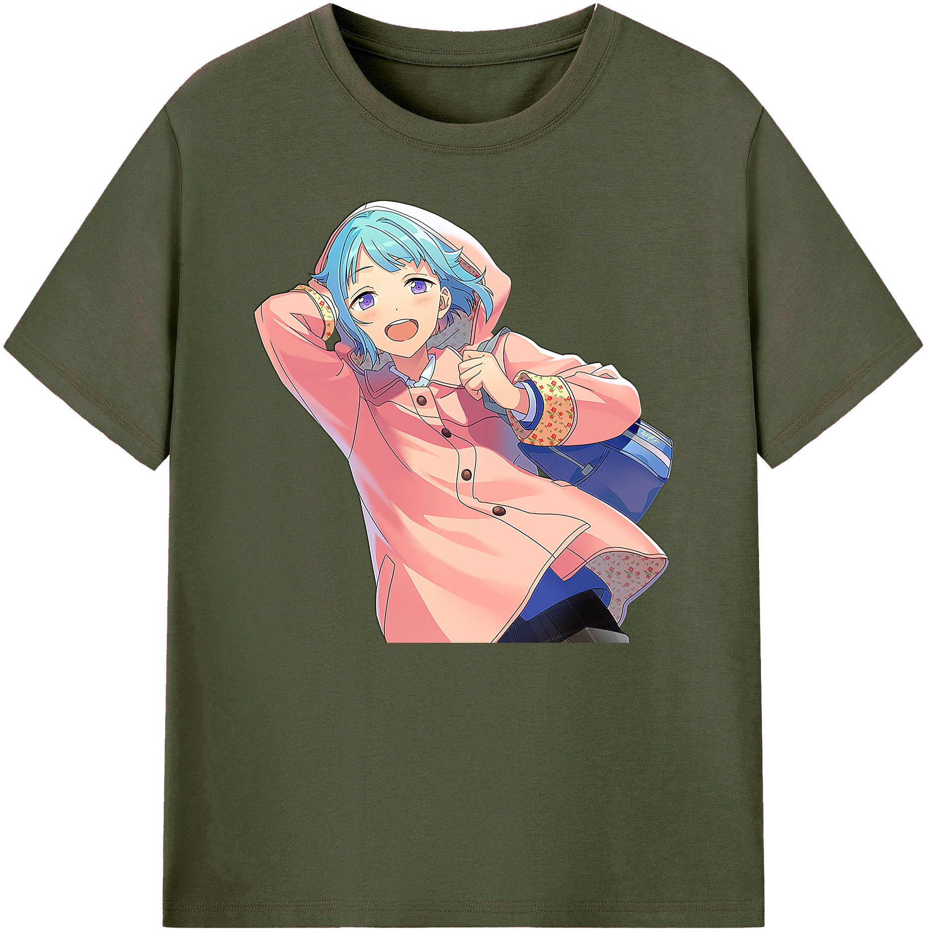 （画像用） あんさんぶるスターズ! Ensemble Stars 綿100％ メンズ半袖Tシャツ｜肌触りやわらか＆通気性